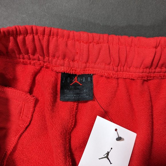Nike Jordan Men`s Essential Flight Fleece Joggers Size 2XL 38x30 Fire Red - Picture 7 of 10